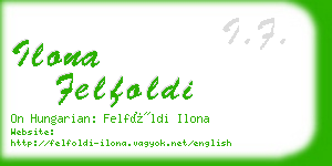 ilona felfoldi business card